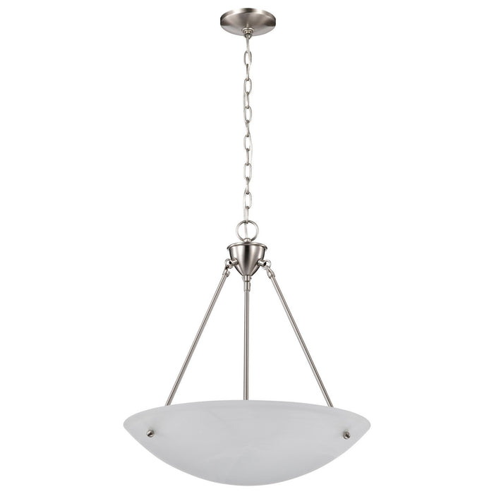 Nuvo Lighting 60-370 Three Light Pendant, Brushed Nickel