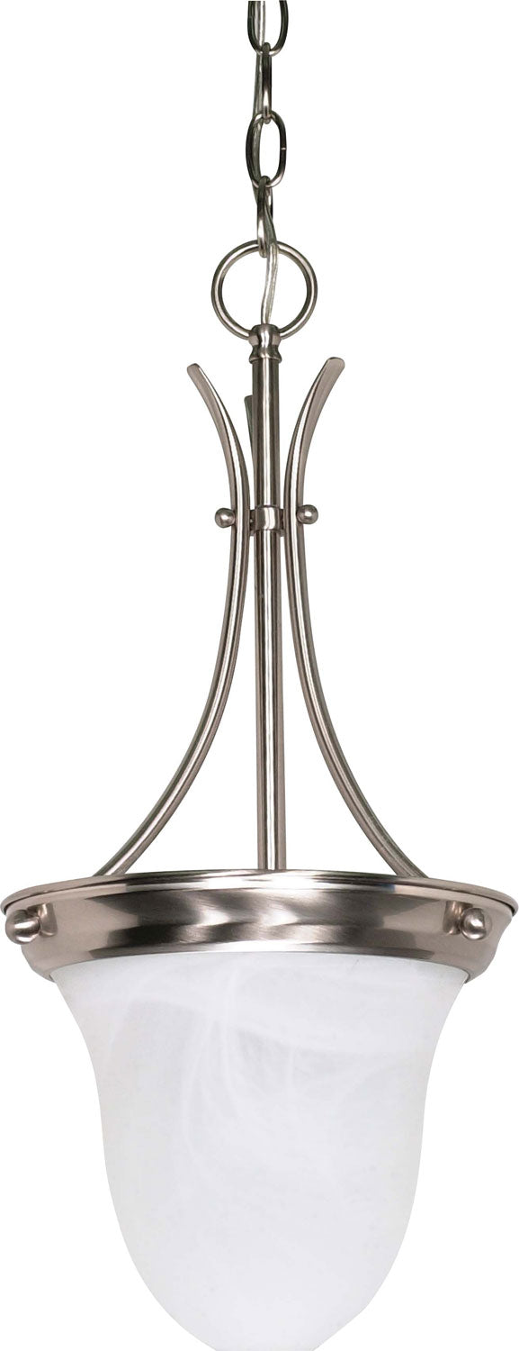 Nuvo Lighting 60-394 One Light Pendant, Brushed Nickel