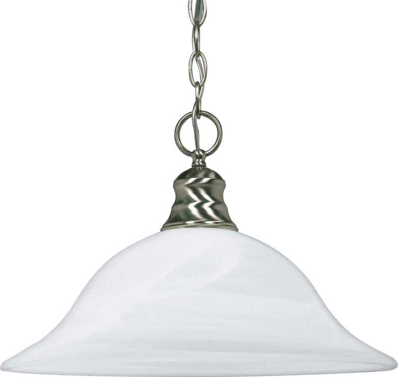 Nuvo Lighting 60-390 One Light Pendant, Brushed Nickel