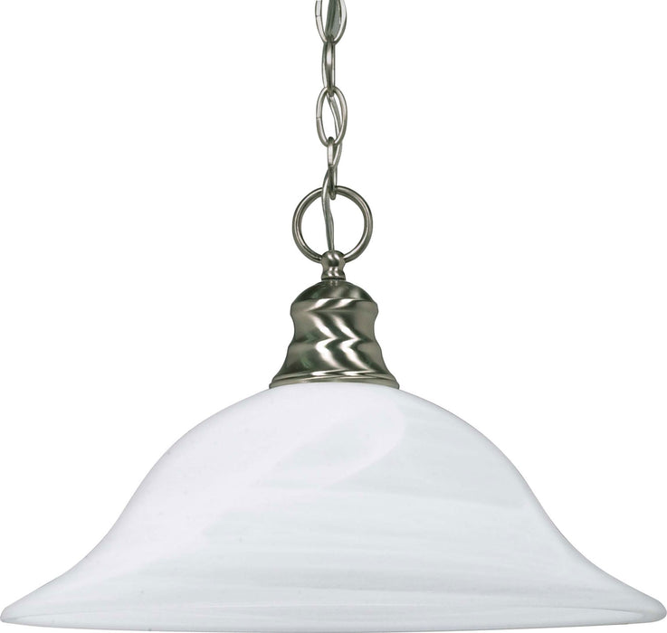 Nuvo Lighting 60-390 One Light Pendant, Brushed Nickel
