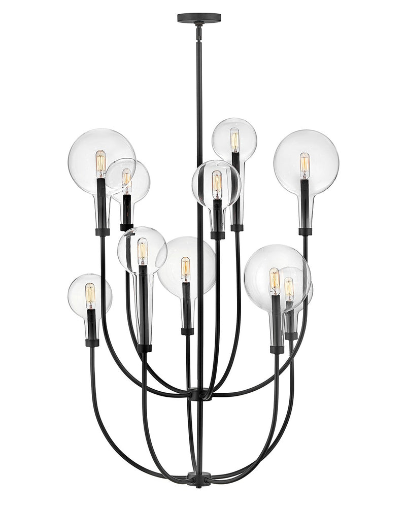 Hinkley 30527BK LED Chandelier, Black