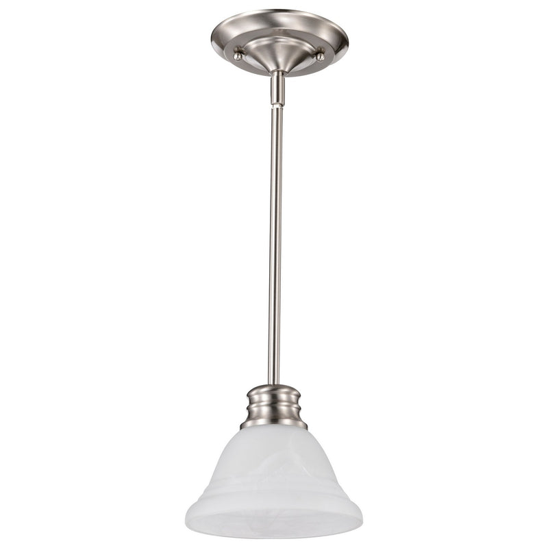 Nuvo Lighting 60-365 One Light Mini Pendant, Brushed Nickel