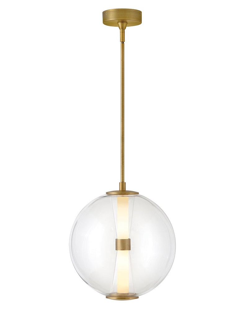 Hinkley 33107LCB LED Pendant, Lacquered Brass