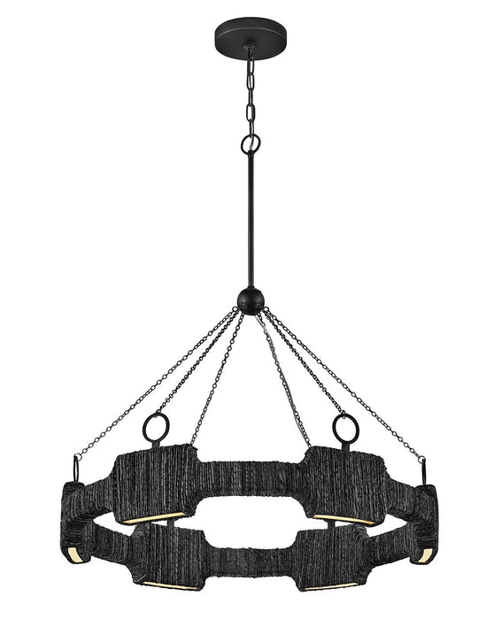 Hinkley 34106CBK LED Chandelier, Carbon Black