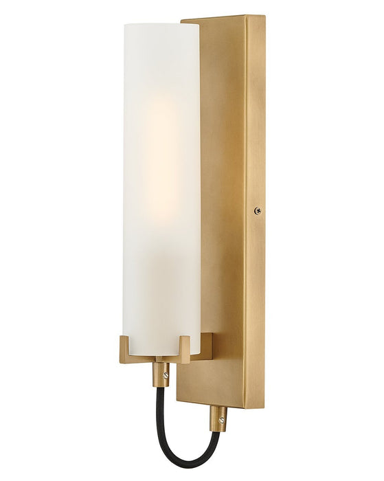 Hinkley 37850HB-WH LED Wall Sconce, Heritage Brass