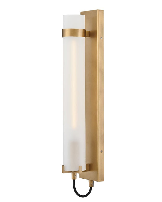 Hinkley 37852HB-WH LED Wall Sconce, Heritage Brass