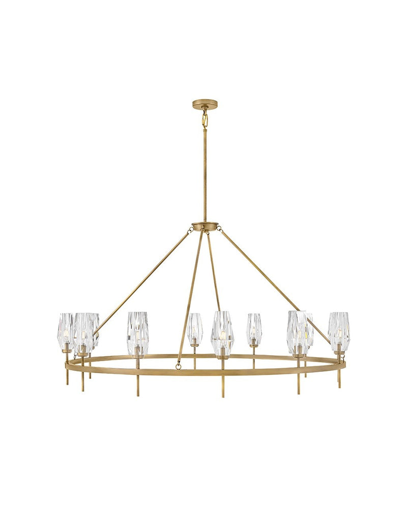 Hinkley 38259HB LED Chandelier, Heritage Brass