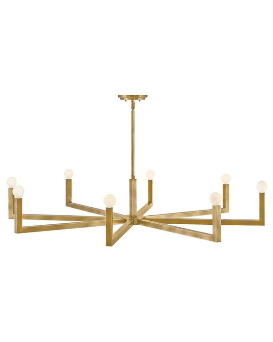 Hinkley 45049HB LED Chandelier, Heritage Brass