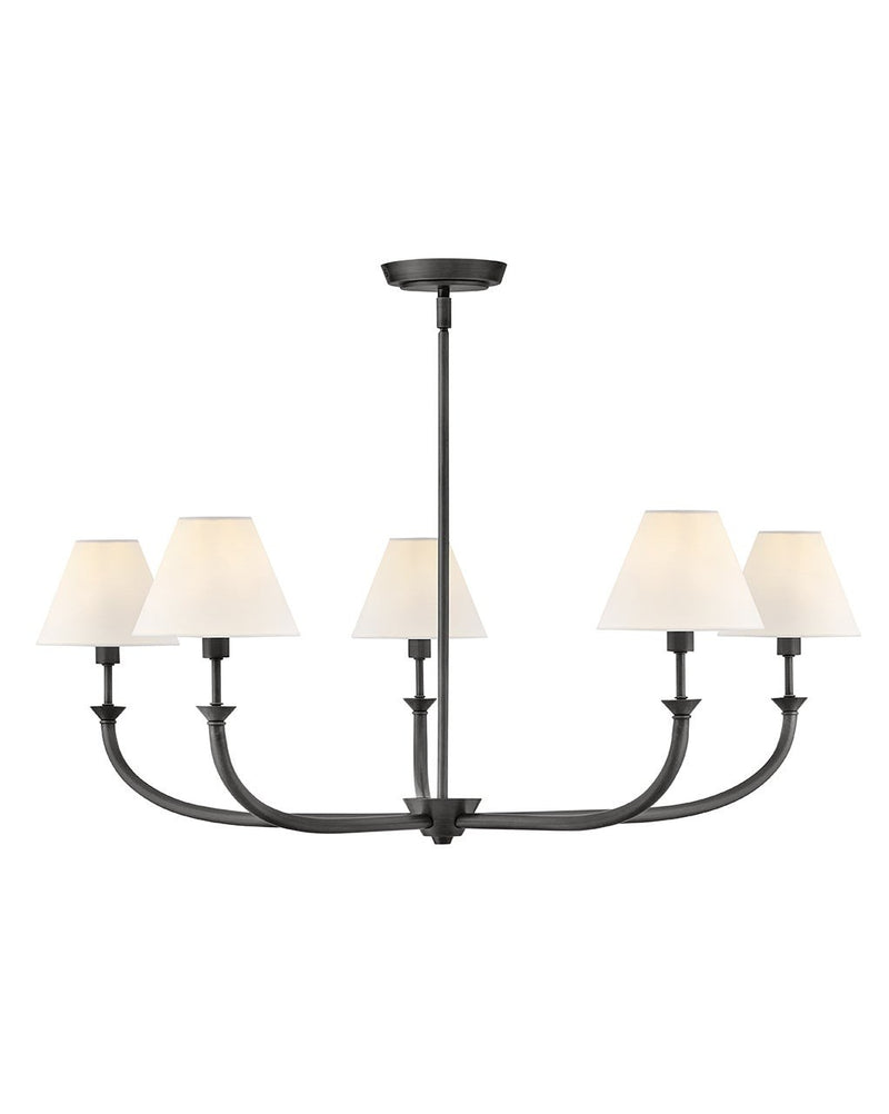 Hinkley 45165BLB LED Chandelier, Blackened Brass