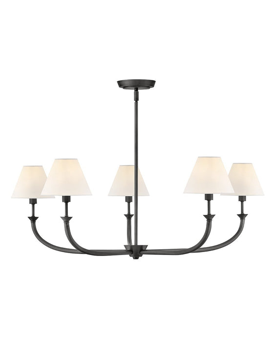 Hinkley 45165BLB LED Chandelier, Blackened Brass