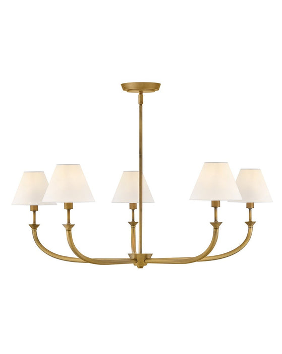 Hinkley 45165HB LED Chandelier, Heritage Brass