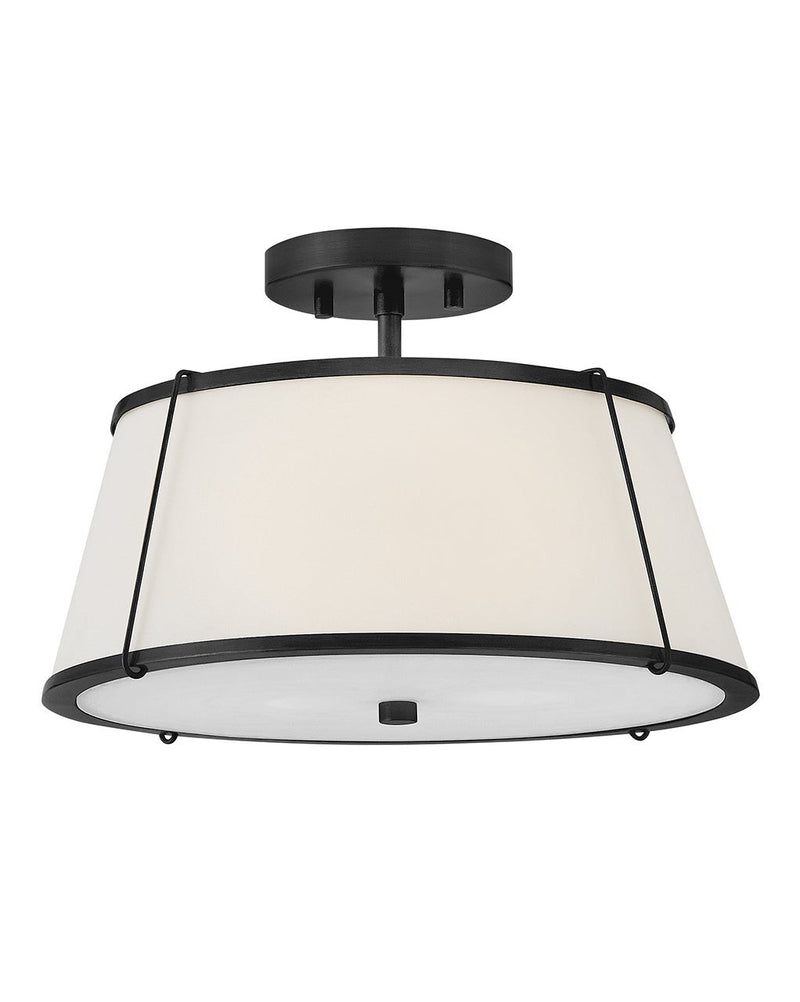 Hinkley 4893BK LED Semi-Flush Mount, Black