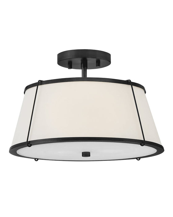 Hinkley 4893BK LED Semi-Flush Mount, Black
