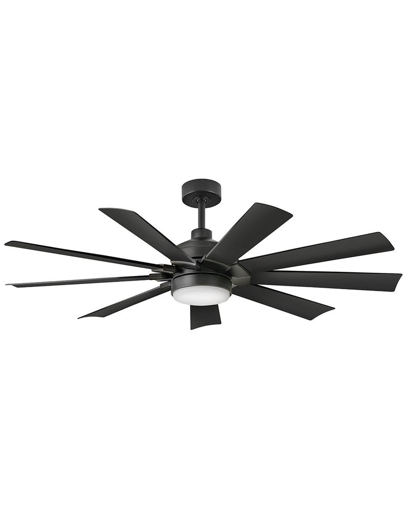 Hinkley 904260FBB-LWD 60" Ceiling Fan, Matte Black