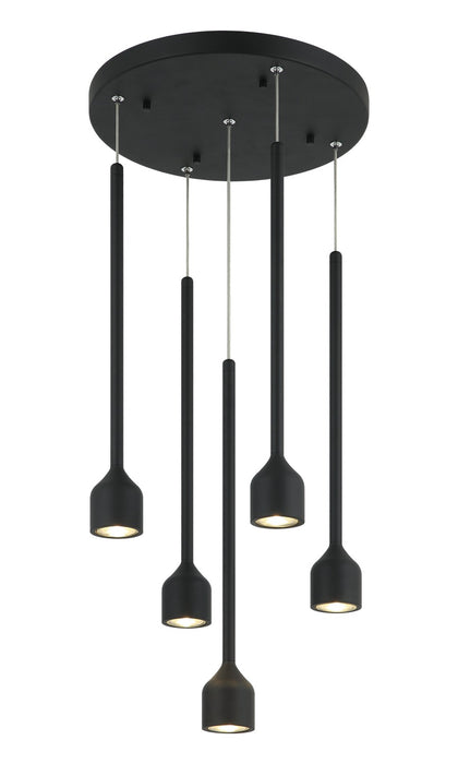 Matteo Lighting C35405MB Five Light Chandelier