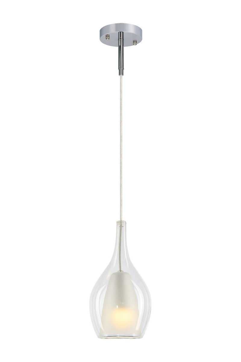 Matteo Lighting C37501CHCL One Light Pendant