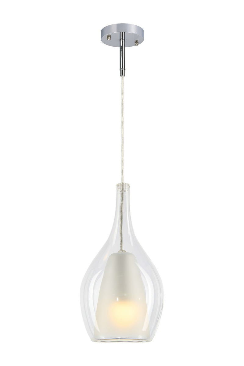 Matteo Lighting C37521CHCL One Light Pendant
