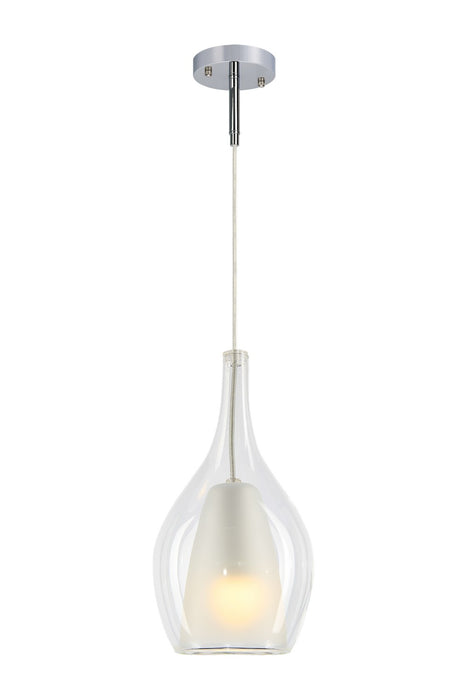 Matteo Lighting C37521CHCL One Light Pendant