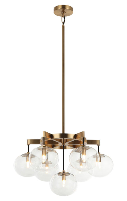 Matteo Lighting C38107AG Seven Light Pendant
