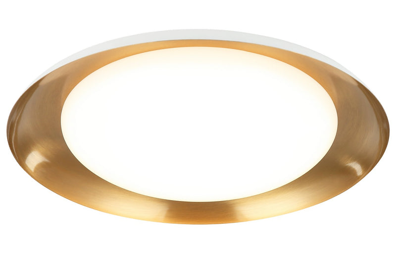 Matteo Lighting M12215WHAG LED Ceiling Mount, White