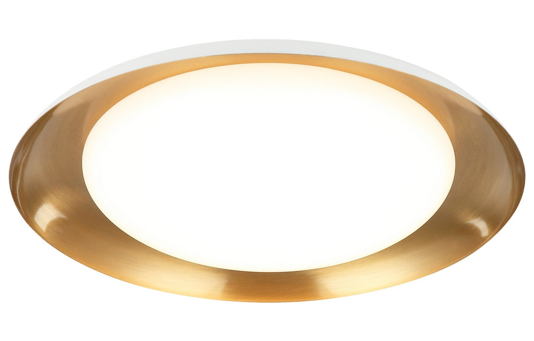 Matteo Lighting M12215WHAG LED Ceiling Mount, White