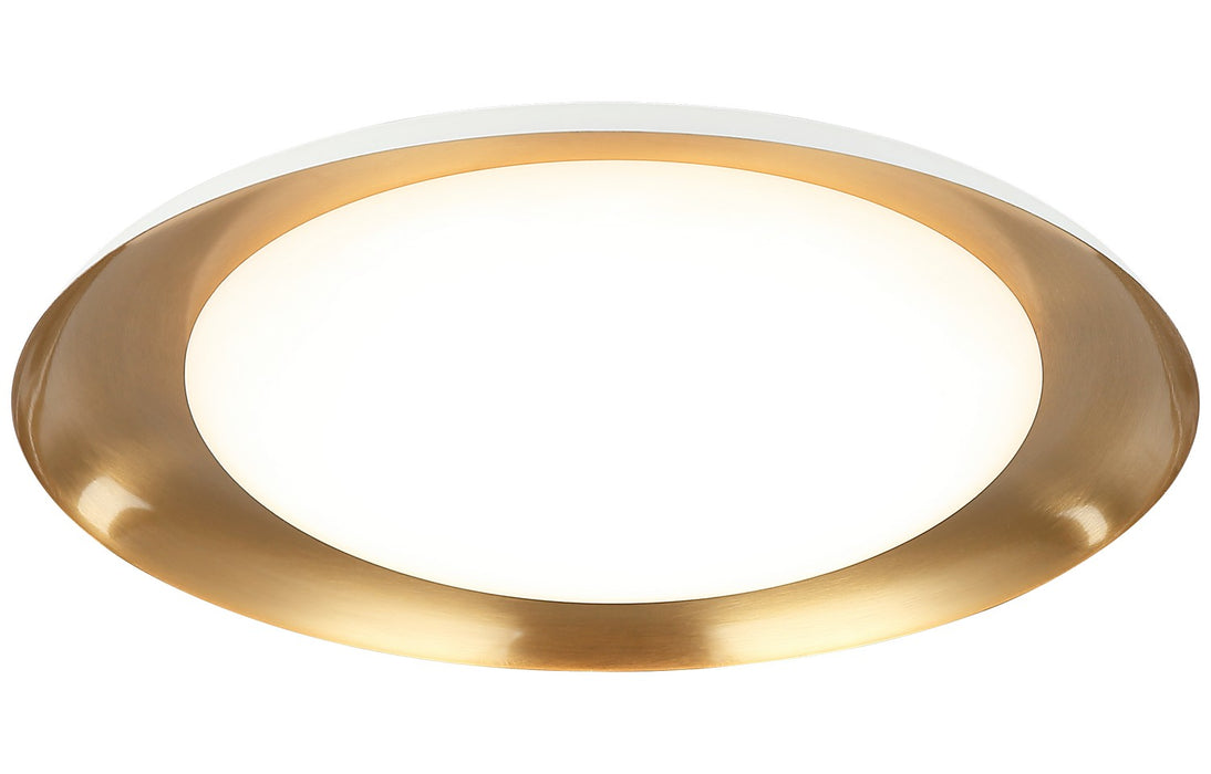 Matteo Lighting M12218WHAG LED Ceiling Mount, White