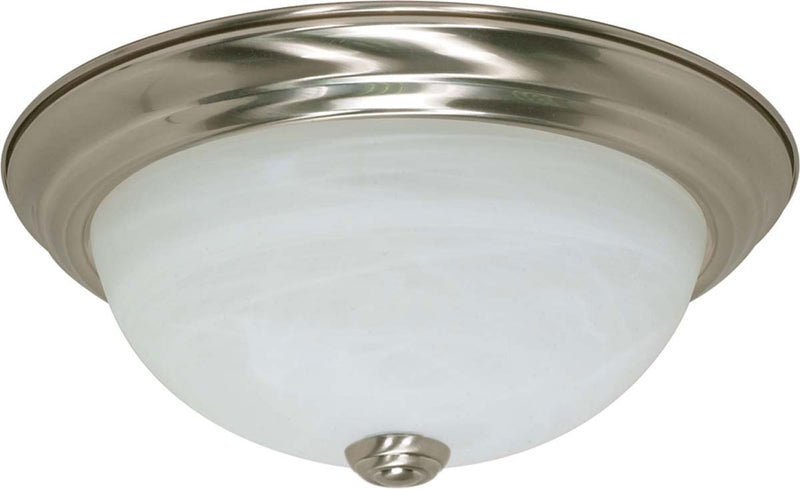 Nuvo Lighting 60-197 Two Light Flush Mount, Brushed Nickel