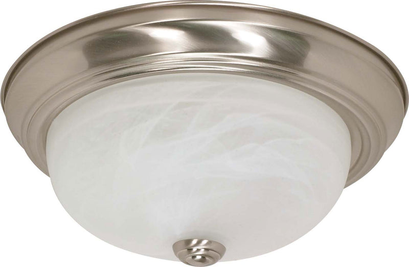 Nuvo Lighting 60-198 Two Light Flush Mount, Brushed Nickel