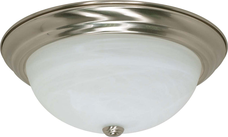 Nuvo Lighting 60-199 Three Light Flush Mount, Brushed Nickel