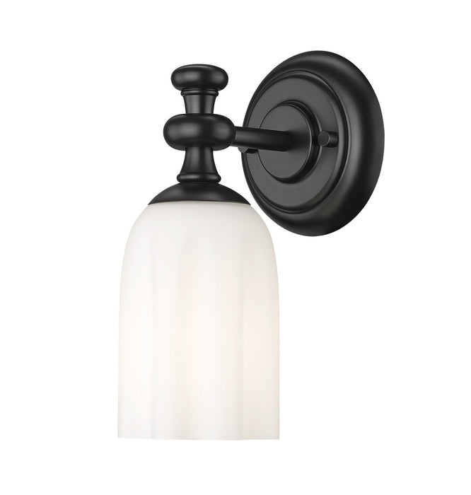 Z-Lite 1102-1S-MB One Light Wall Sconce, Matte Black