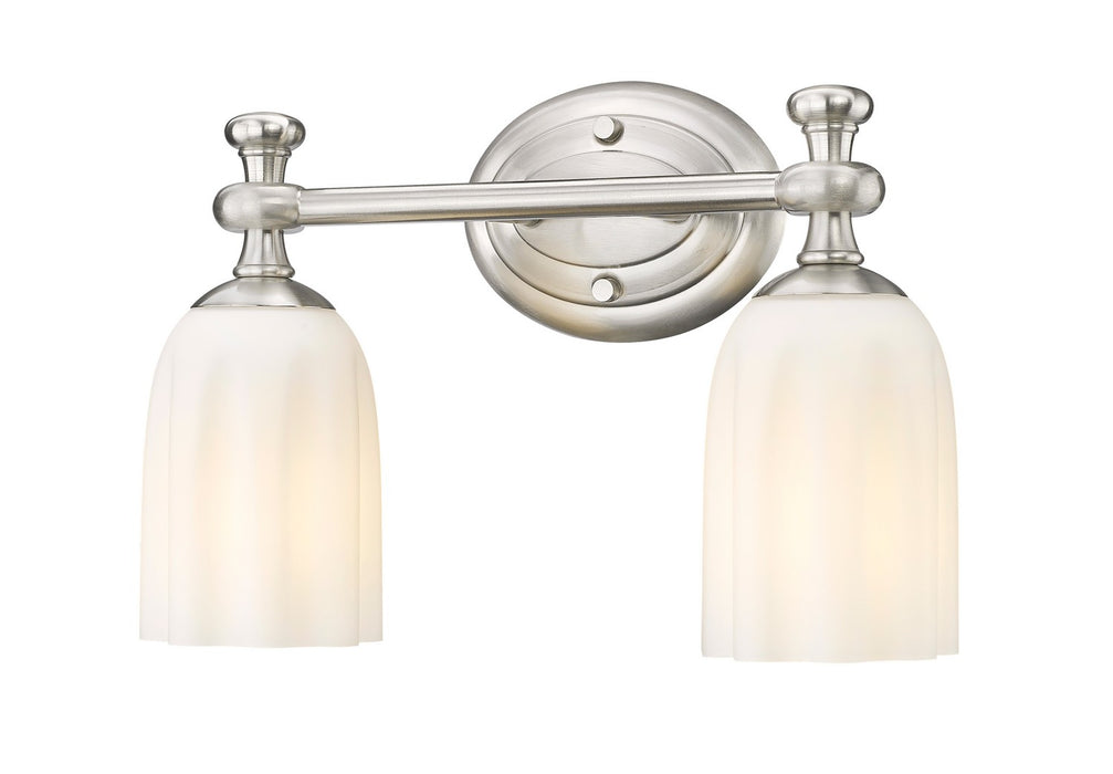 Z-Lite 1102-2V-BN Two Light Vanity, Brushed Nickel