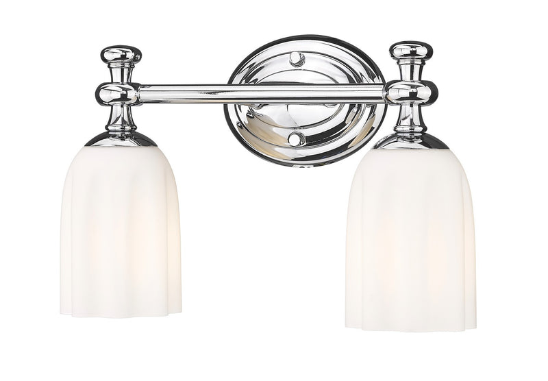 Z-Lite 1102-2V-CH Two Light Vanity, Chrome