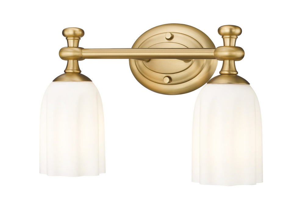 Z-Lite 1102-2V-MGLD Two Light Vanity, Modern Gold