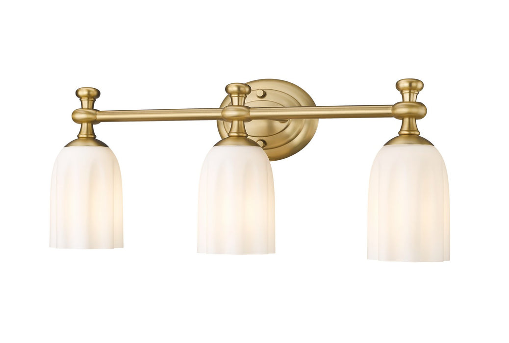 Z-Lite 1102-3V-MGLD Three Light Vanity, Modern Gold