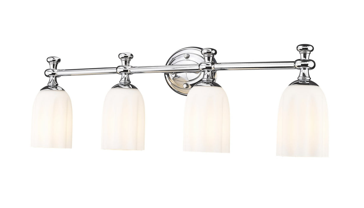 Z-Lite 1102-4V-CH Four Light Vanity, Chrome