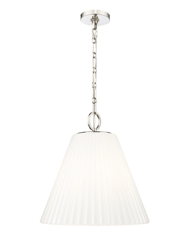 Z-Lite 3042P18-PN Three Light Pendant, Polished Nickel
