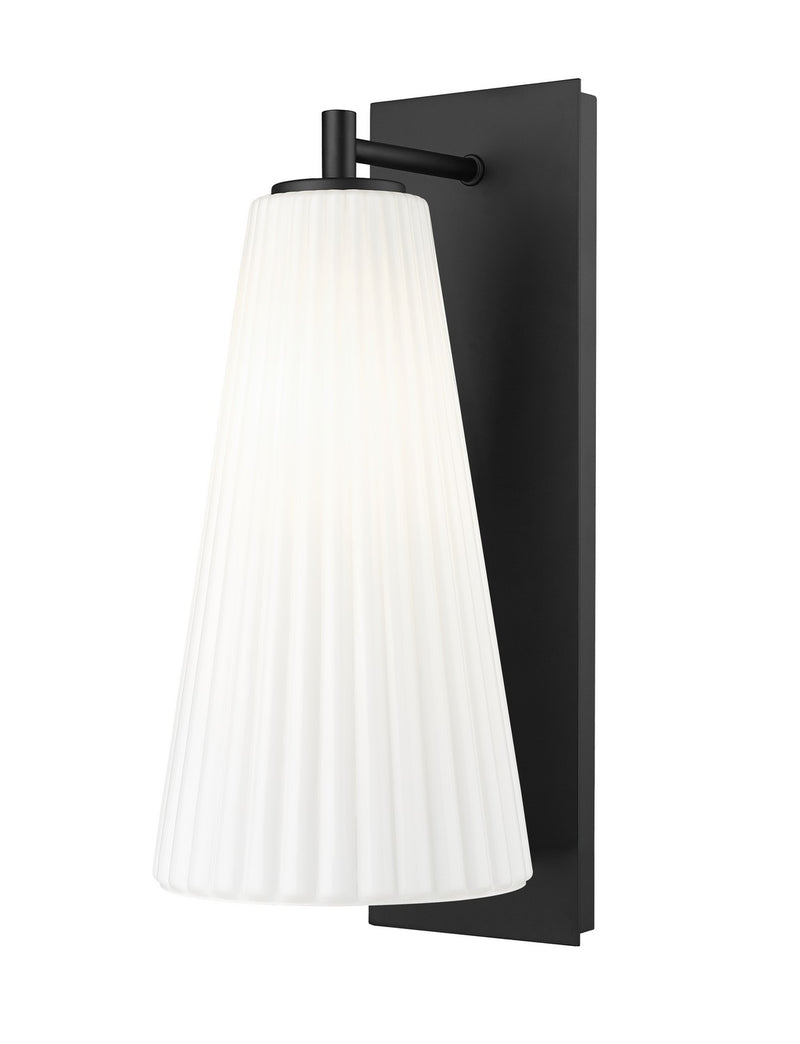 Z-Lite 3043-1SL-MB One Light Wall Sconce, Matte Black