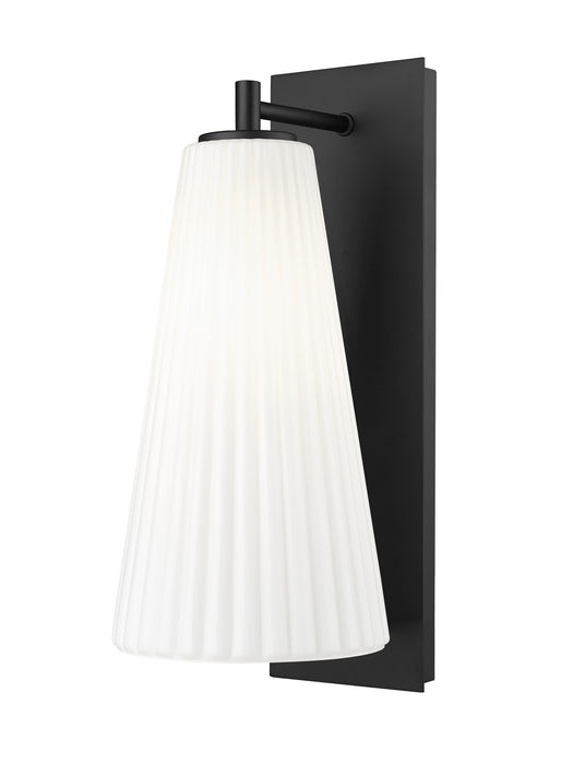 Z-Lite 3043-1SL-MB One Light Wall Sconce, Matte Black