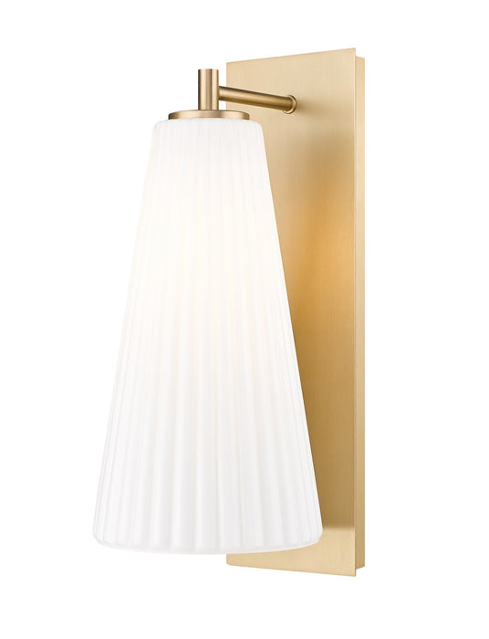 Z-Lite 3043-1SL-MGLD One Light Wall Sconce, Modern Gold