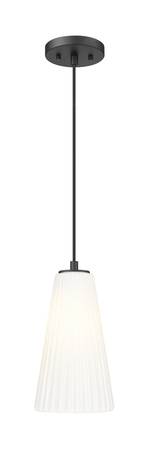Z-Lite 3043P6-MB One Light Pendant, Matte Black
