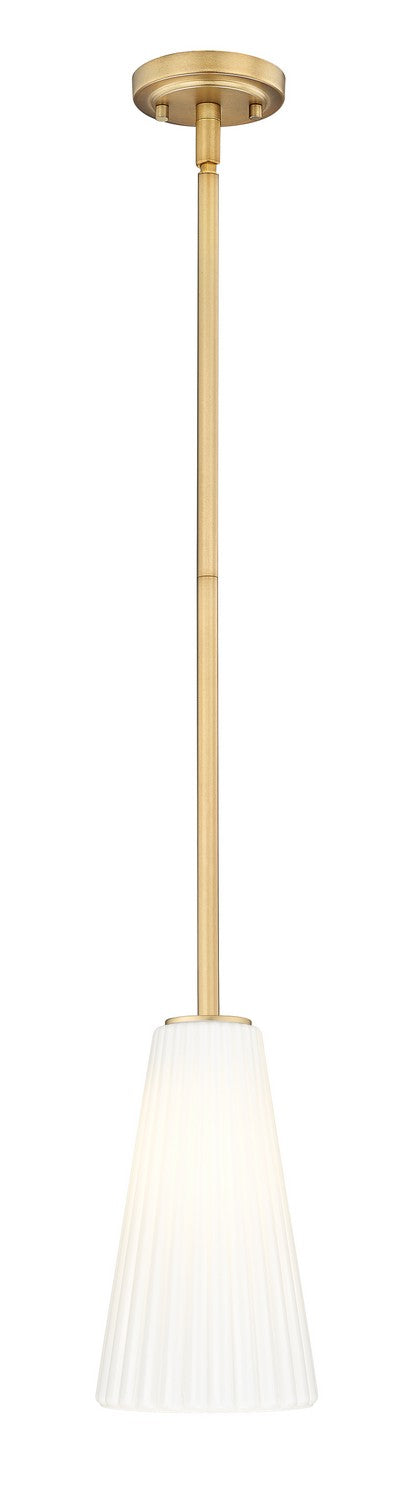 Z-Lite 3043P6-ROD-MGLD One Light Pendant, Modern Gold
