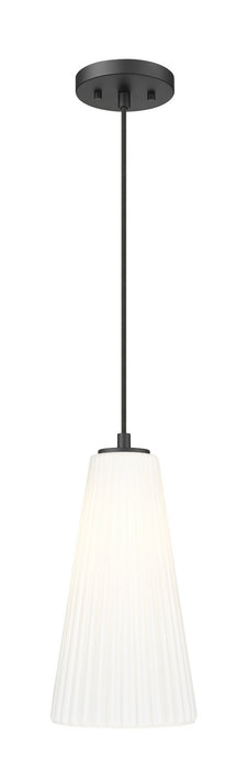 Z-Lite 3043P7-MB One Light Pendant, Matte Black