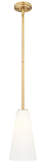 Z-Lite 3043P7-ROD-MGLD One Light Pendant, Modern Gold
