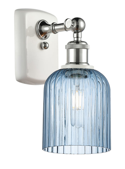 Innovations 516-1W-WPC-G559-5BL One Light Wall Sconce, White Polished Chrome