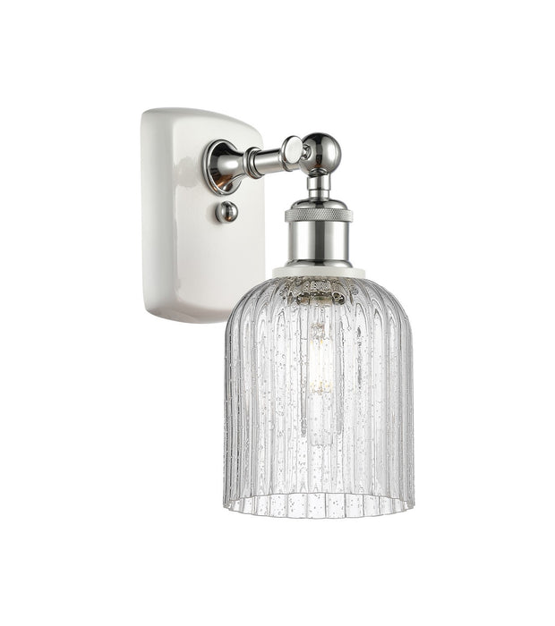 Innovations 516-1W-WPC-G559-5SDY One Light Wall Sconce, White Polished Chrome