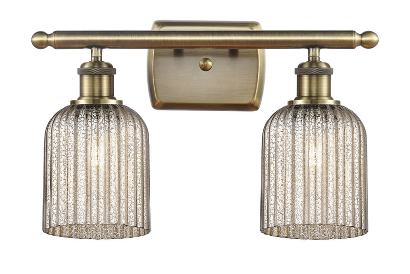 Innovations 516-2W-AB-G559-5ME Two Light Bath Vanity, Antique Brass