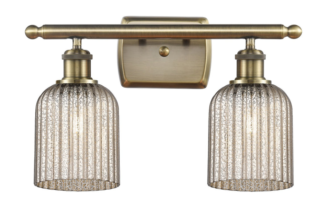 Innovations 516-2W-AB-G559-5ME Two Light Bath Vanity, Antique Brass