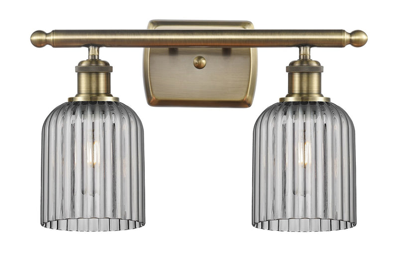 Innovations 516-2W-AB-G559-5SM Two Light Bath Vanity, Antique Brass