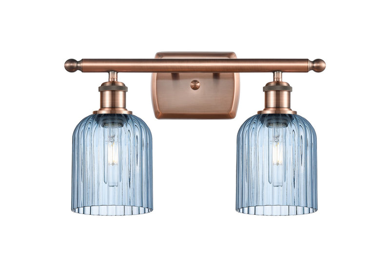 Innovations 516-2W-AC-G559-5BL Two Light Bath Vanity, Antique Copper