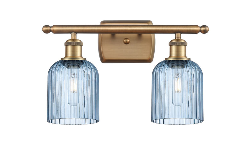 Innovations 516-2W-BB-G559-5BL Two Light Bath Vanity, Brushed Brass